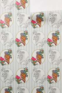 Painted Owl Wallpaper   Anthropologie