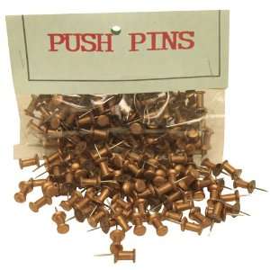  Copper Push Pins / Thumbtacks   100 pushpins per box 