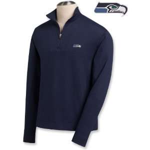  Cutter & Buck Seattle Seahawks 1/4 Zip Sweatshirt Large 