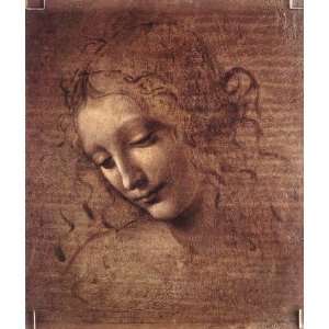    Female head La Scapigliata, By Leonardo da Vinci