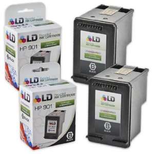  LD © Remanufactured HP 901 Set of 2 CC653AN Black Ink 