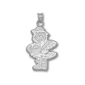  Temple Owls Sterling Silver Standing Owl Pendant Jewelry