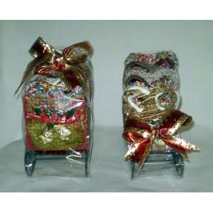 Chocolate Covered Pretzels Gift Sleigh  Grocery & Gourmet 