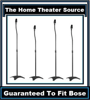   Black Surround Sound Audio Speaker Stand Fit Bose Home Theater  
