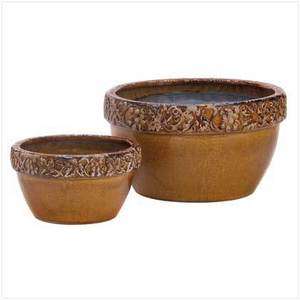TUSCAN COURTYARD PLANTERS Outdoor Yard Flower Pots NEW  