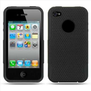   Hybrid Gel Case Cover for Apple iPhone 4 4G w/Screen Protector  