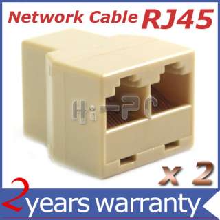 RJ45 CAT 5 6 LAN Ethernet Splitter Connector Adapter  