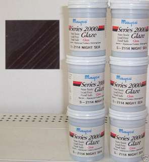 Ceramic Molds Paints 6 NEW Jars Series 2000 Glaze S2114  