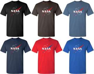 NASA T shirt US COOL Space Tee RETRO SCIENCE GEEK Shirt  