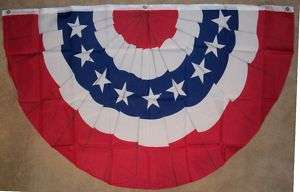 x5 USA BUNTING FLAG RED WHITE BLUE PARADE BANNER 3X5  
