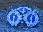The Open 2012 Championship Ball Marker Poker Chip  3 Blue Chips per 