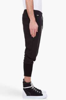 SLVR black 3/4 dobby pants for men  