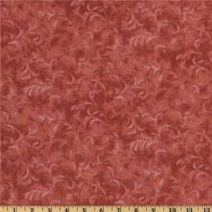  44 Wide Complements Flourish Coral Red Fabric By The 