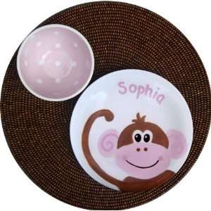 Monkey Personalized Ceramic Plate