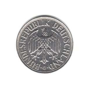  1963 G Germany 1 Mark Coin KM#110 