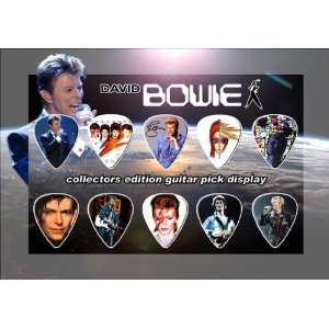  David Bowie Premium Celluloid Guitar Picks Display A5 