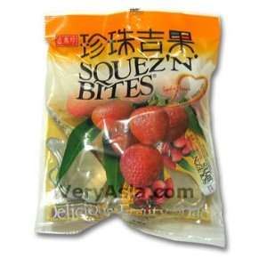 Squezn Bites Lychee Flavor Jelly Grocery & Gourmet Food