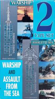 Fire Power Military Videos ~ Warship & Assault From the Sea ~ 2 VHS 