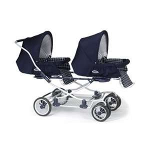  Inglesina Biposto Domino Double Stroller   Navy Baby