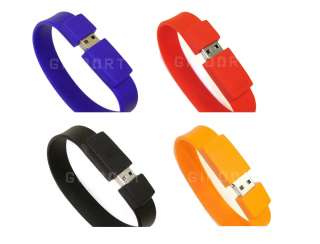 4PCS Bracelet Wristband High Speed 2GB USB Flash Drive  
