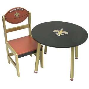 New Orleans Saints Nfl Childrens Wooden Table (23(Dia)X17 