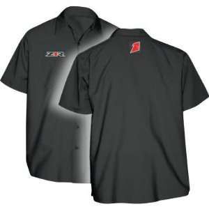 Throttle Threads Z1R Shop Shirt , Gender Mens, Size Lg, Color Black 