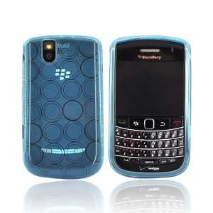    For Blackberry Bold 9650 Silicone Case CIRCLE BLUE Electronics