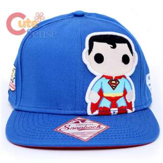 Funko Superman Pop Heroes Snapback Flat Bill Cap Baby Super Man 