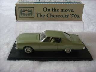1970 CHEVY MONTE CARLO DEALER PROMO CAR WITH BOX & CASE  