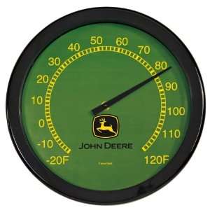  John Deere Round Green Shop Thermometer   LP38162