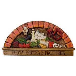  Buona Fortuna e Prosperita plaque for Italian and Tuscan 