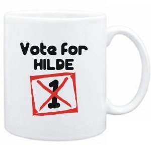    Mug White  Vote for Hilde  Female Names