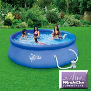 Summer Escapes 12 X 30 Quick Set Swimming Pool with 580 GPH Filter 