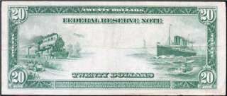 VERY NICE Attractive Mid Grade 1914 $20 *CLEVELAND* Fed. Reserve FREE 