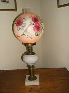 Antique Handpainted Floral Victorian Gone With The Wind Vintage 