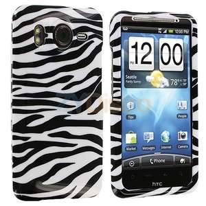 Zebra Hard Skin Case Cover for New HTC Inspire 4G Phone  