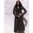   STYLISH BROWN LEATHER SHEARLING LINED IN TOSCANA FUR COAT FURS size 4