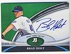 Brad Holt 2011 Bowman Platinum Baseball Autographed Green Parallel RC 
