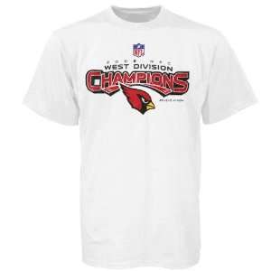   White 2008 NFC West Division Champions T shirt
