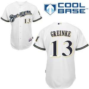  Zack Greinke Milwaukee Brewers Authentic Home Cool Base Jersey 