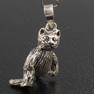 BRITISH STERLING 925 SILVER BIG CAT MOVING LIMBS CHARM  