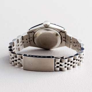 Ladies Rolex Datejust Stainless Steel Watch w/18K Gold Bezel & Silver 