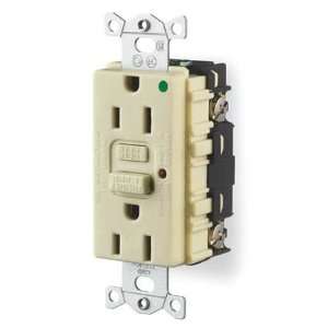  HUBBELL WIRING DEVICE KELLEMS GFR8300HILA Receptacle,GFCI 