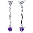 Amethyst Cubic Zirconia Earrings Jewelry  