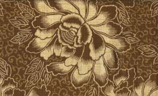 Outdoor Fabric Waverly Fabric Boho Batik Chestnut Floral Fabric  