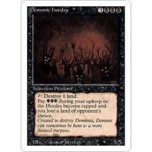  Demonic Hordes (Magic the Gathering  Revised Rare) Toys & Games