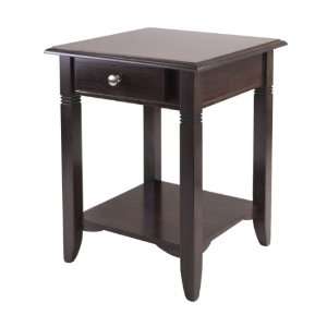 Winsome Wood Nolan Side Accent Table in Cappuccino