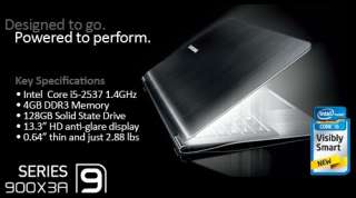 Samsung NP 900X3A B01UB Series 9 Notebook PC 13.3 HD LED Core i5 4GB 