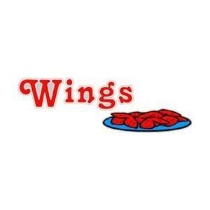  Wings Window Cling Sign