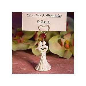   Bride and Groom Calla Lily Design Place Card Holder